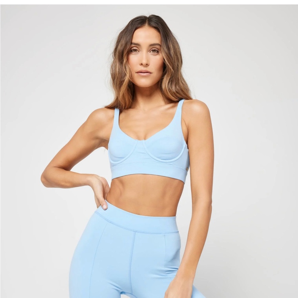 L*Space Active Sky Blue Set (M leggings L top)